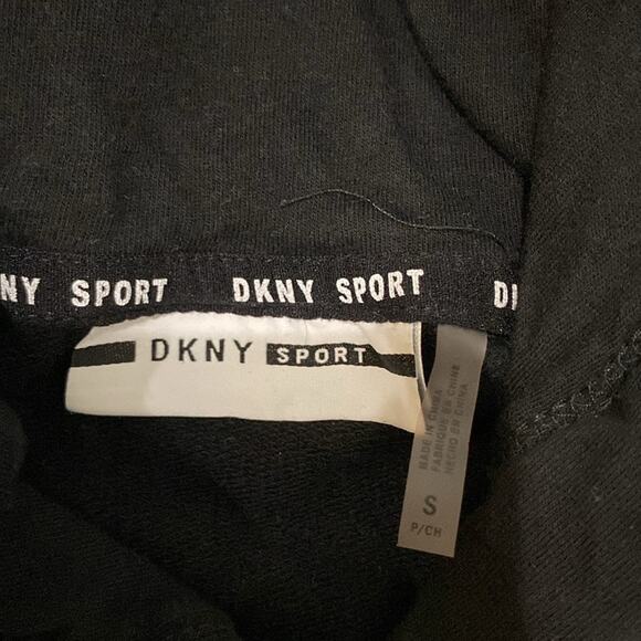 DKNY Carolina Panthers Black Hoodie Womens Sz Small NFL Team Collection - Picture 6 of 8